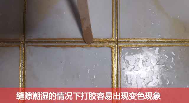 瓷磚不做美縫，導致黑邊效果